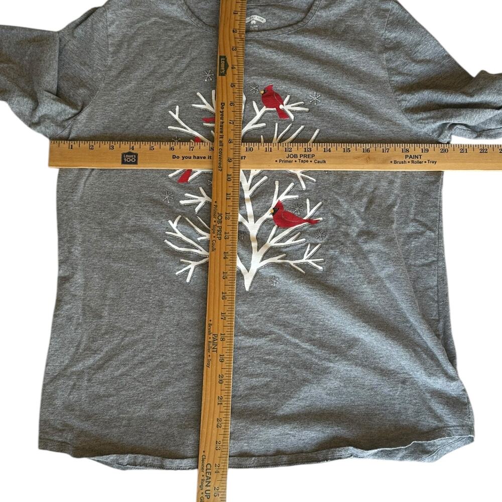 Womens Winter Top Bundle Size Small Christmas Holiday Xmas Jingle Red White Grey - Picture 3 of 7